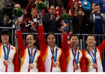 中国女子冰壶队员 中国女子冰壶队长韩雨出手违例